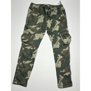 Zara Trousers camouflage,Camo  cargo Pants joggers Men's Medium,M